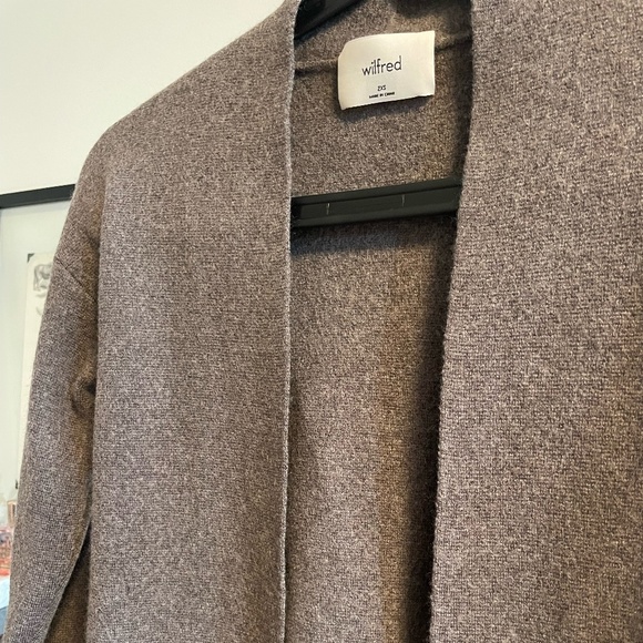 Wilfred Belize Cardigan in Heather Dark Oatmeal - Picture 4 of 8